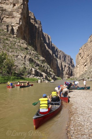 Big Bend National Park_Larry Ditto_70K8477 Big Bend River Tours group headed into Santa Elena Canyon on the Rio Grande.