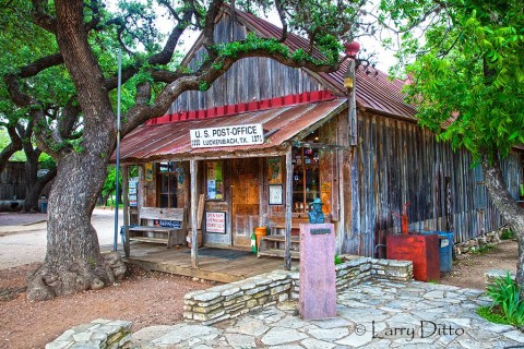 Luckenbach Store jazzed up with a little HDR toning.  I like it!