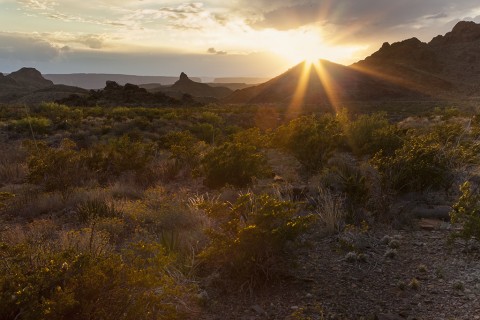 One of the big favorites on every Big Bend photo trip is trying to capture a "starburst" at sunrise or sunset.