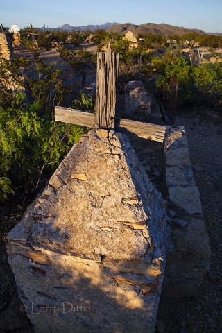 Grave marker in the Terlingua Cemetery