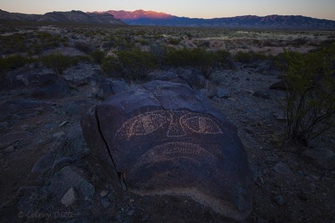 Petroglyph from the Three Rivers site in central New Mexico.