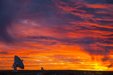 Radio Telescopes at VLA, New Mexico