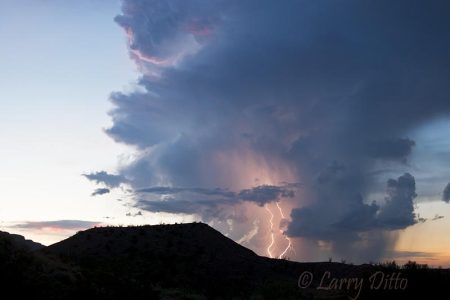 Lightning in Big Bend National Park, Texas, July