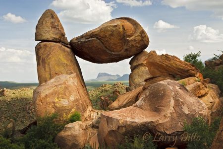 Balanced Rock in Big Bend National Park, Texas, July