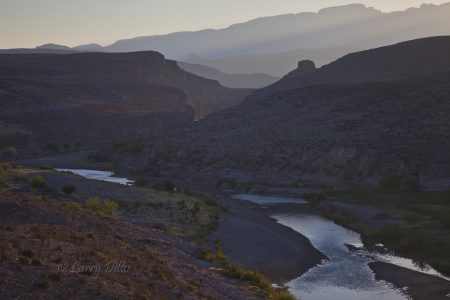 Rio Grande at sunrise, Big Bend National Park, Texas