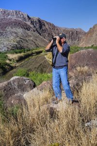 Watching Gambel's Quail by the Rio Grande at Big Bend Ranch State Park, Texas.