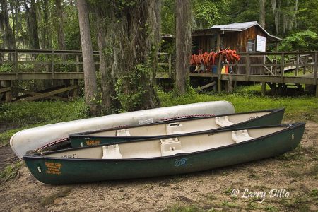 Boat rental and supplies available at Caddo Lake State Park in east Texas