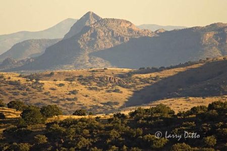 Davis Mountains at sunset; west Texas