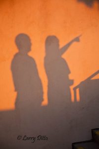 visitors enjoying sunrise at Indian Lodge, Davis Mountains State Park, Texas