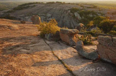 Enchanted Rock Natural Area near Fredericksburg, Texas at sunset