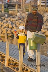 Father & son ready for some fishing.