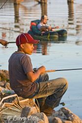 Bank fishing on Lake Arrowhead.