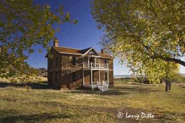 Fort Davis National Historic Site, west Texas, operated by National Park Service, one of the most westerly outposts for frontier protection in the 1800's, near the present town of Fort Davis, Texas in Davis Mountains, autumn