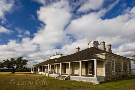 Hospital at historic Fort McKevett west of Menard, Texas