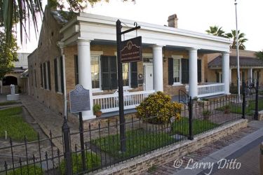 Historic Stillman House on Washington Avenue, Brownsville, Texas is part of Brownsville's Heritage Trail. Built in 1850 and operated now as a museum.