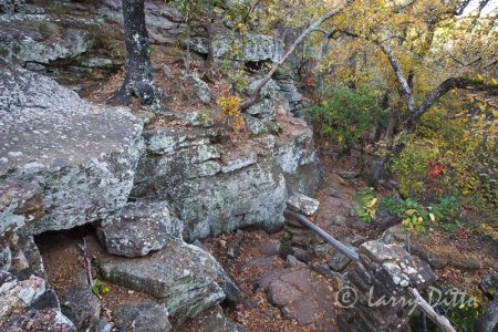 Hiking trail at Lake Mineral Wells State Park