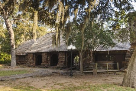 Shelter at Palmetto State Park near Gonzales, Texas