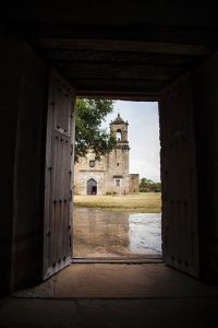 San Jose Mission on the historic Missions Trail in San Antonio, Texas.
