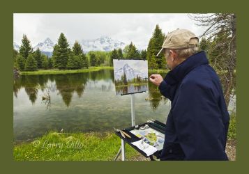 Painting the Tetons.