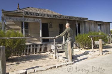 Judge Roy Bean's court in the Jersey Lilly Saloon