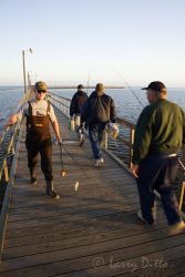 Fishermen at Goose Island State Park, Texas.