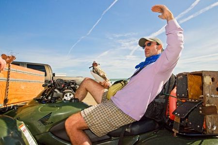 Biologist, Alastair Franke, describes capturing a young peregrine falcon on south Padre, Texas during the annual Padre Island Peregrine Falcon Survey