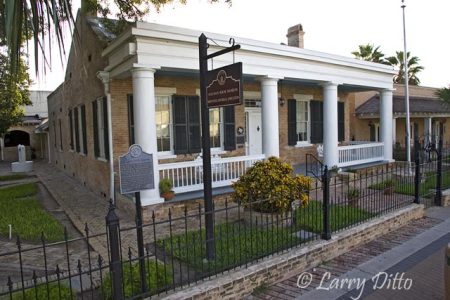 Historic Stillman House on Washington Avenue, Brownsville, Texas is part of Brownsville's Heritage Trail. Built in 1850 and operated now as a museum.