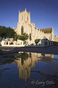 Begun in 1856 and finished in 1859, the Immaculate Conception Cathedral in Brownsville, Texas is one of its many outstanding examples of architecture and history. Located in the downtown area, it is only a few blocks west of the University of Texas - Brownsville/Texas Southmost College and the Brownsville/Matamoros International Bridge.